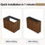 Armoire de salle de bain suspendue pliable 30 pouces sans lavabo-870642184