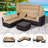 6 - Person Modular Patio Conversation Sets with Cushions-593161582
