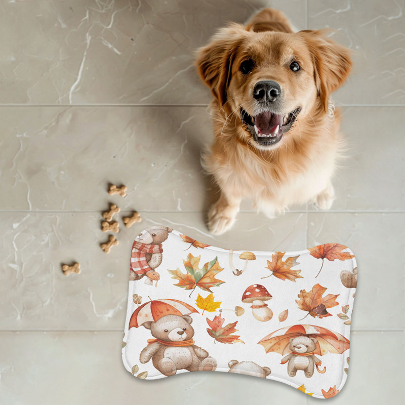 Tapis d'automne à motif d'ours - 1 pièce