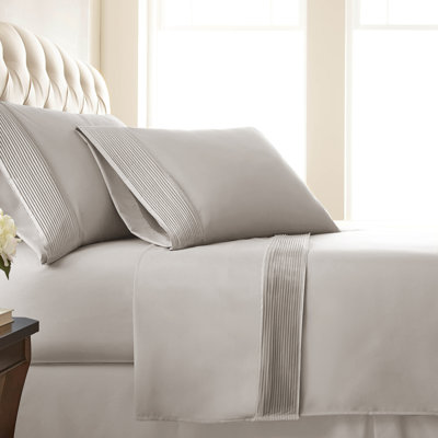 Vilano Springs  Extra Deep Pocket Bed Sheet Set with Pleated Hem Easy Care