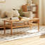 Table basse en bois massif en chêne nord-américain Conception élégante pour le salon Finition naturelle Fabrication robuste Style moderne parfait pour la décoration intérieure-1558332656-1558332658