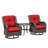 Tapan Wicker 2 - Person Patio Conversation Set with Cushions-1296275339