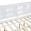 Lit de jour double avec lit gigogne simple Tablette de rangement, blanche, sans sommier, robuste et amp; Durable-1146055118