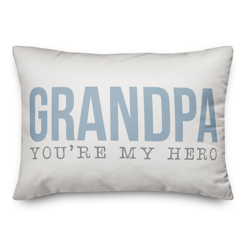  Housse et insert de coussin rectangulaire Hero Grandpa