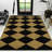 Paige Modern Classic Diamond-Patterned Coir Natural/Black Indoor/Outdoor Doormat-155194693