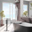 Floor Standing 32.50"H 2 Level Towel Holder with Weighted Base | Double T - Shape Towel Rack For Bathroom-51961338