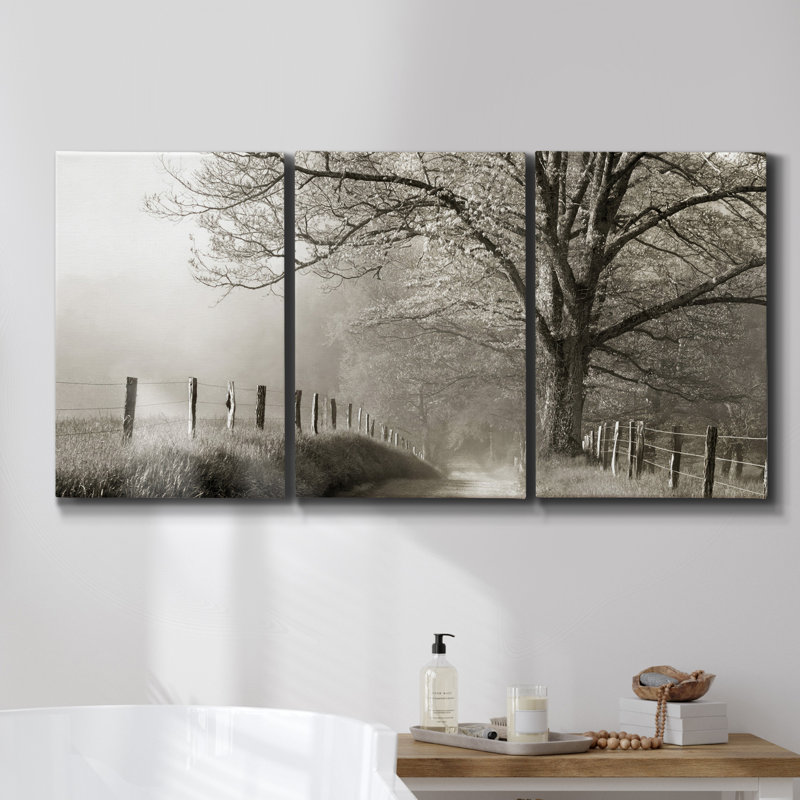 Toile encadrée «Soft Focus Highland» - Toile multi-pièces, H 36 po x l 72 po x P 2 po