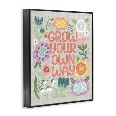 «Grow Own Way Spring Plaid», estampe numérique, conception de Jilly Jack Designs