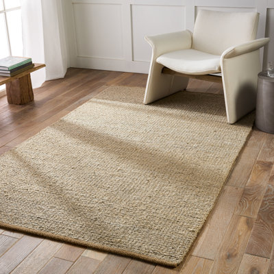 Laylani Handmade Solid Brown Area Rug (5'X8')