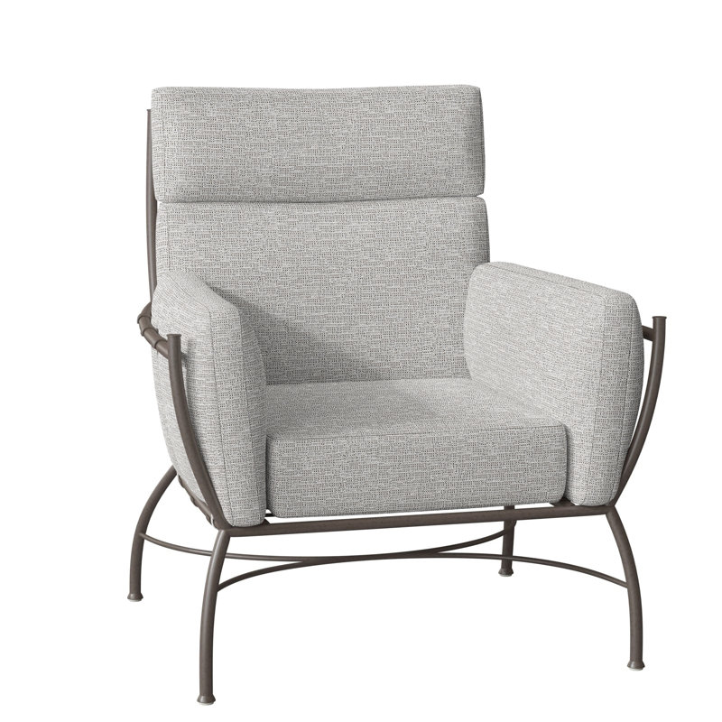 Méridienne en aluminium Majorca, Pas de soudure, Caramel tweed