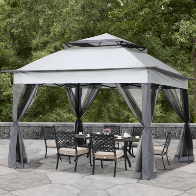 MASTERCANOPY 11 Ft. W x 11 Ft. D Steel Patio Gazebo