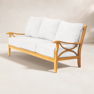 Brunswick 76" Teak Patio Sofa