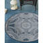 Tapis contemporain de couleur bleue Huitt-1495047086