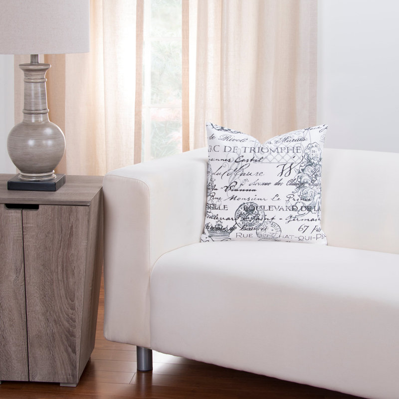 Cotton Throw Pillow, 20" x 20"