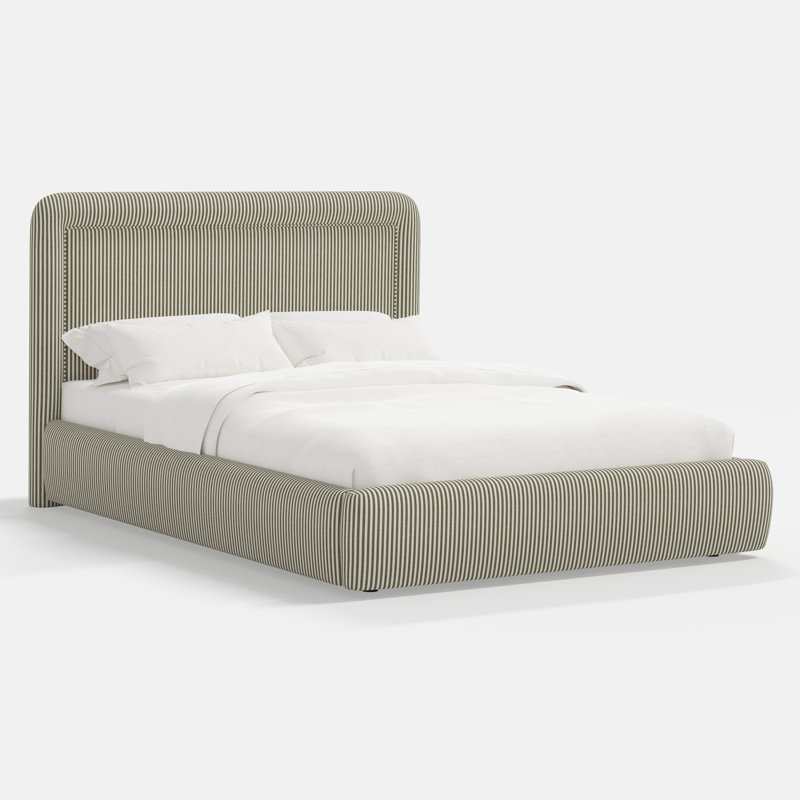 Stoffer Home x Cloth and Co. Marisa Bed, Jane Stripe Laurel, Full