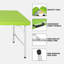 Table pliante portative verte de 4 pi pour un poids maximum intérieur et extérieur de 135 kg (table pliable)-363244446