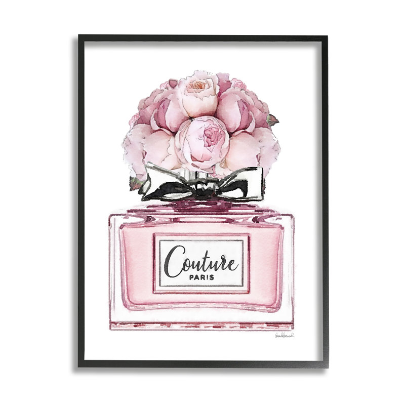 Reproduction de parfum de roses roses sur toile par Amanda Greenwood, H 20 po x l 16 po x P 1,5 po