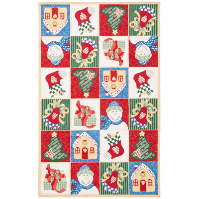 Paget Hand Hooked Wool Floral Rug