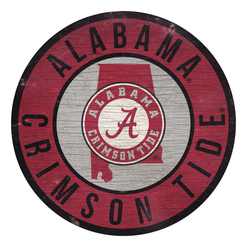 Ncaa, impression sur bois, Crimson Tide de l'Université de l'Alabama