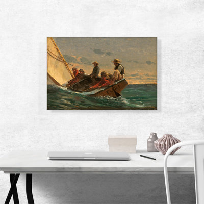 " The Flirt 1874 " by Winslow Homer Painting Print