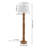 Rustara 61.5" Cottage Farmhouse Turned Resin/Iron LED Floor Lamp
