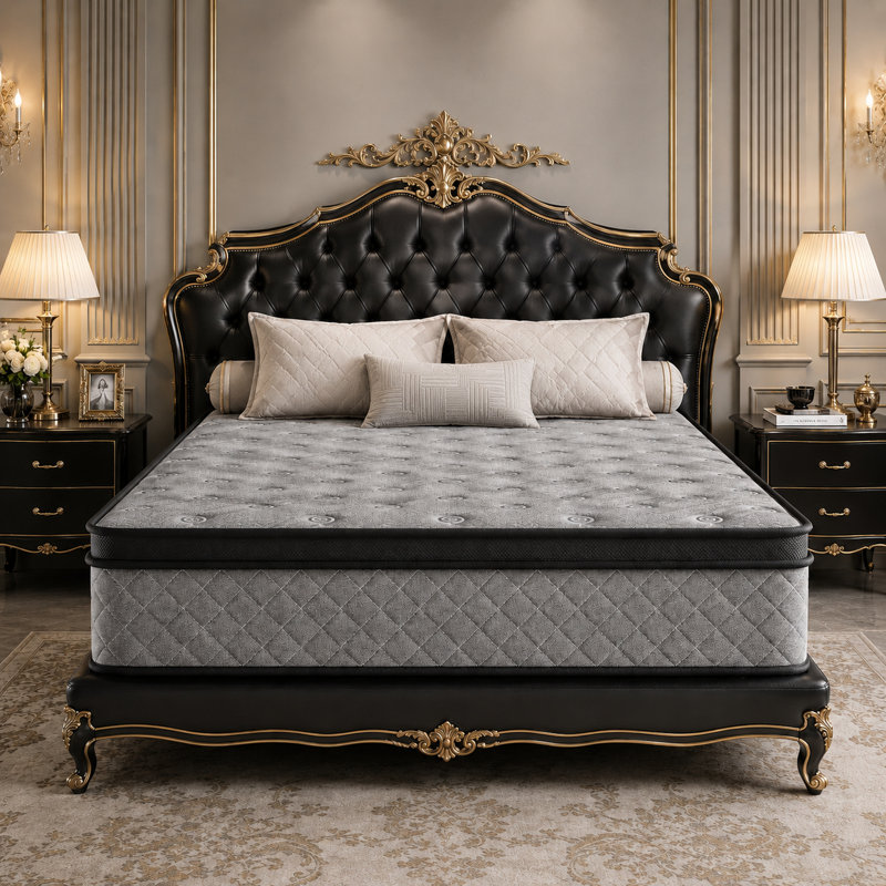 Evann 10" Medium Firm Hybrid Mattress With Cooling Gel Memory Foam, Anti-Static & Hypoallergenic – Certipur-US, OEKO-TEX, SGS Certified