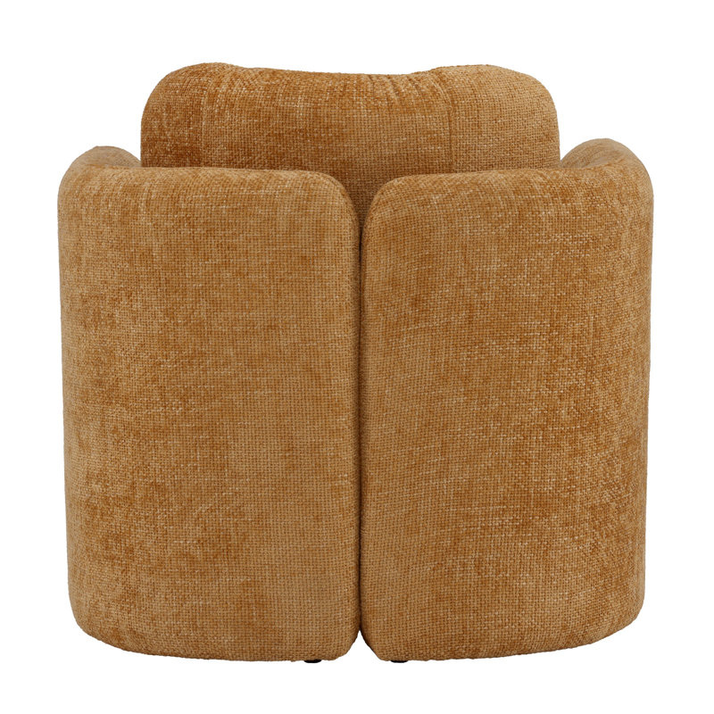 Munson Upholstered Occasional Chair, Ginger, Ginger Polyester
