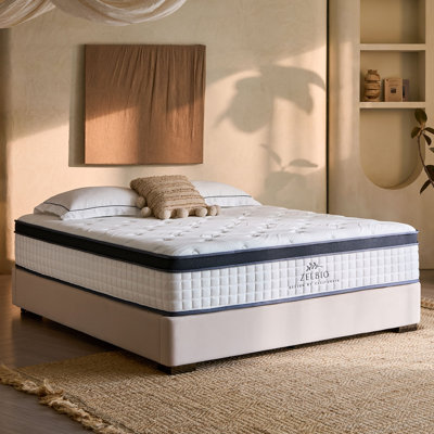 FullXL Size 12 Inch Gel Memory Foam Hybrid Mattress with Pocket Coil Support