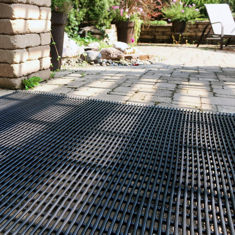 Tapis de douche Vinube, Bleu, L 48 po x L 24 po