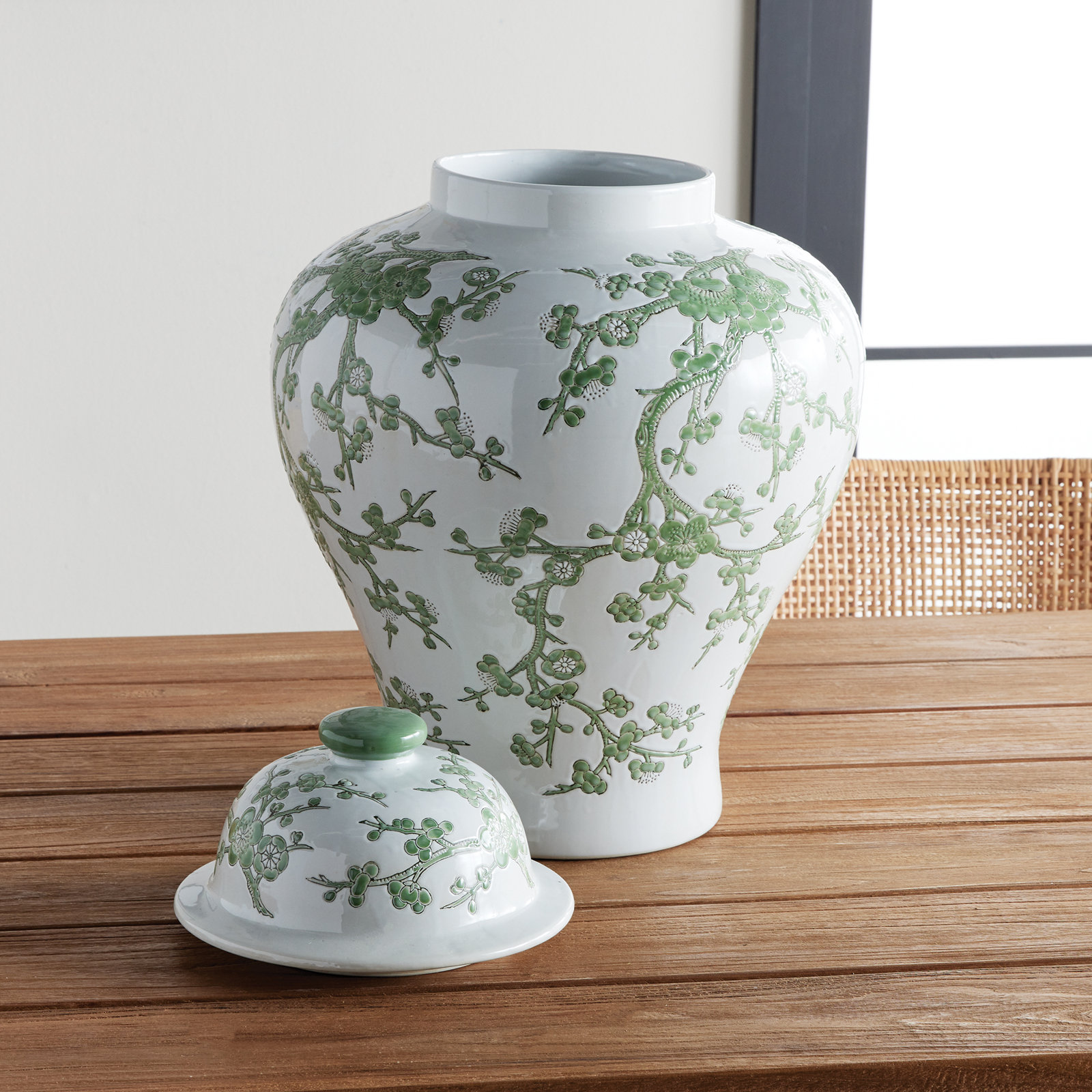 Rem 22.25'' Handmade Porcelain Ginger Jar