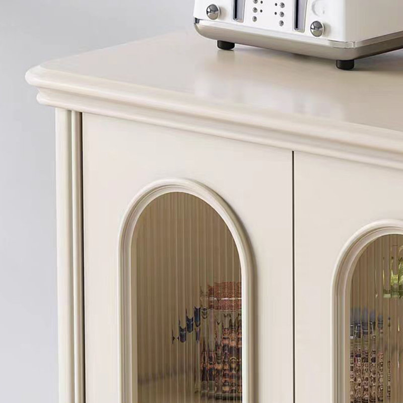 Armoire de rangement de style crème, H 47,24 po x l 23,62 po x P 15,75 po