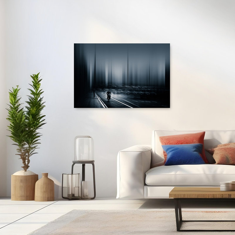 " Dynamic City Commute Abstract Contemporary City Wall Art Print " by Baidongyun, H 32 po x l 48 po