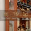 Vitrine d'angle éclairée en chêne foncé-1834794625