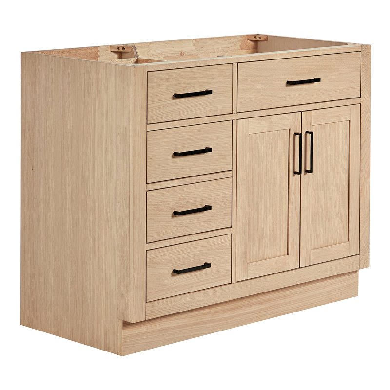 42" Single Bathroom Vanity Base only, Natural Oak