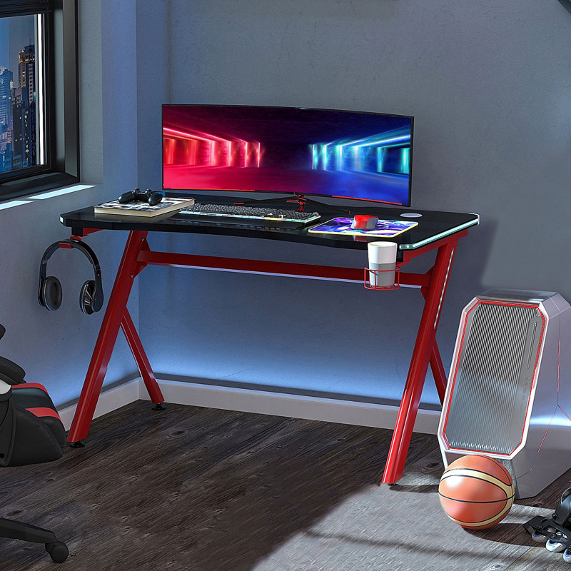 Jeffry Solid Wood Base Computer Desk