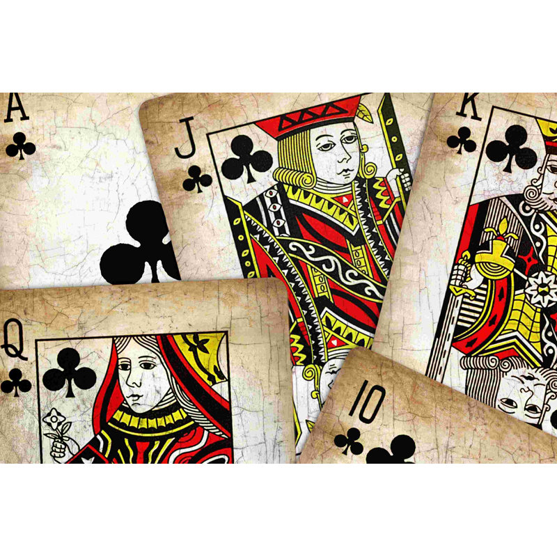 " Royal Flush ", 8" H x 12" W