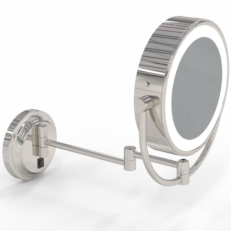 Kimball Young Metal Concave Wall Mirror, Polished Nickel