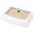 24"X15" Modern Ceramic Rectangular Sink - Stain , Elegant Look, Countertop Mount For Restaurant And Office Baths Vessel Fashionable, Installation Different Places