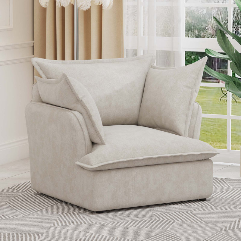 Fauteuil en chenille - fauteuil d'appoint moderne et fauteuil simple