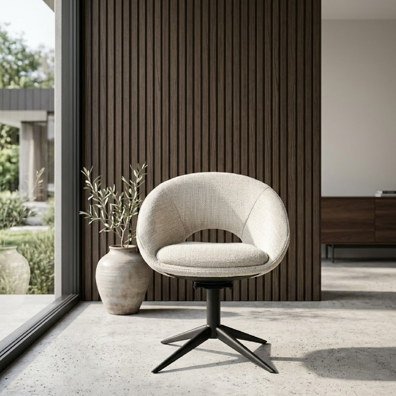 Chaise de salle à manger Nol, Beige