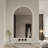 Rita 23.6 In. X 39.5 In. Arch Top LED Frameless Bathroom Vanity Mirror