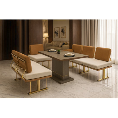 Ensemble de salle à manger rectangulaire pour restaurant de L 31,5 po x l 63 po
