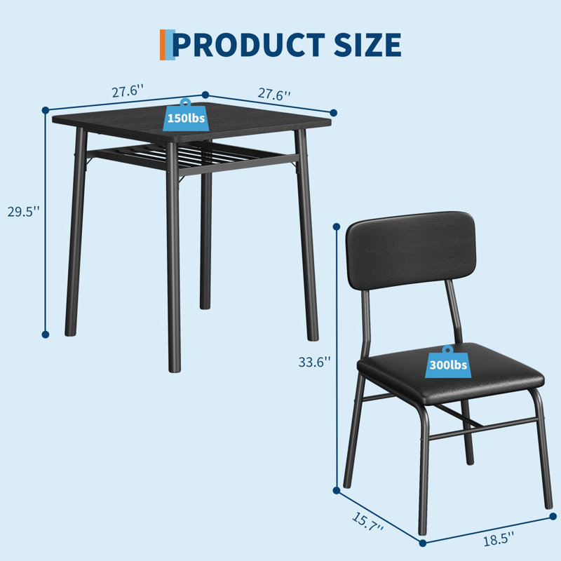 Dining Set, Black, Black, Black, Black
