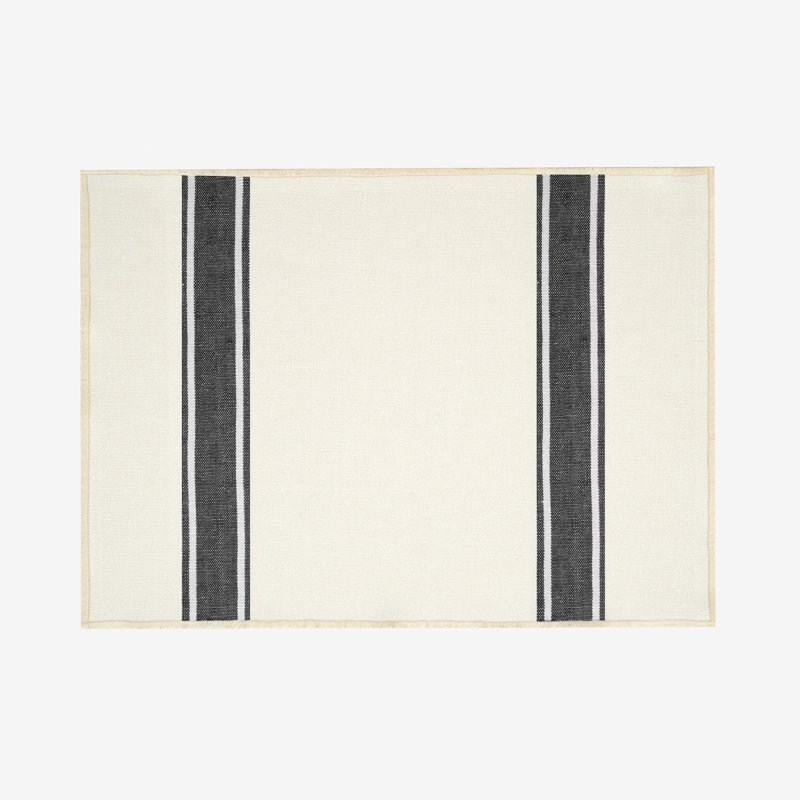 Jasminda Embroidered Oval, Black