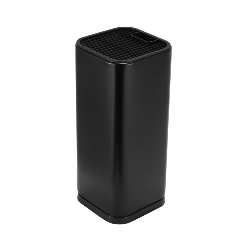 Porte-couteaux universel Dura Living, organisateur en acier inoxydable, support de rangement compact, Noir