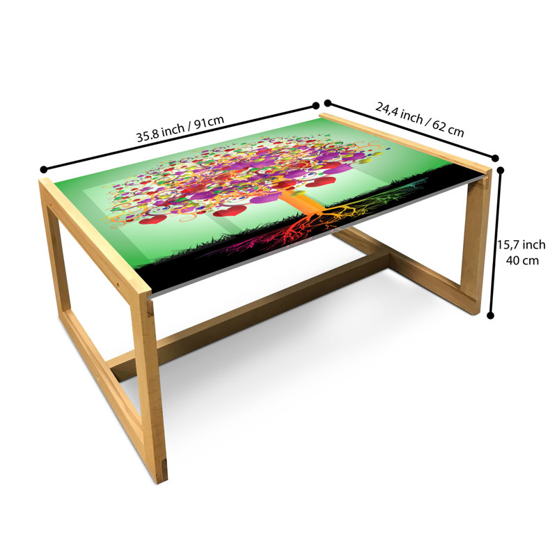 Jamicia Sled Coffee Table, 90cm H x 62cm W x 40cm D