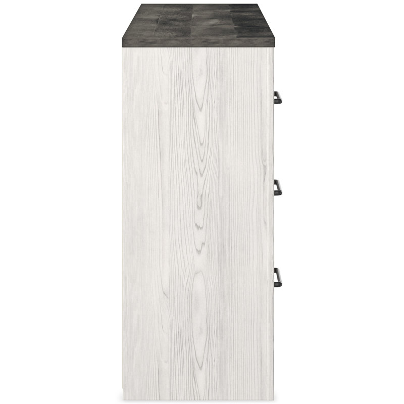Commode Gerridan, Blanc / Gris