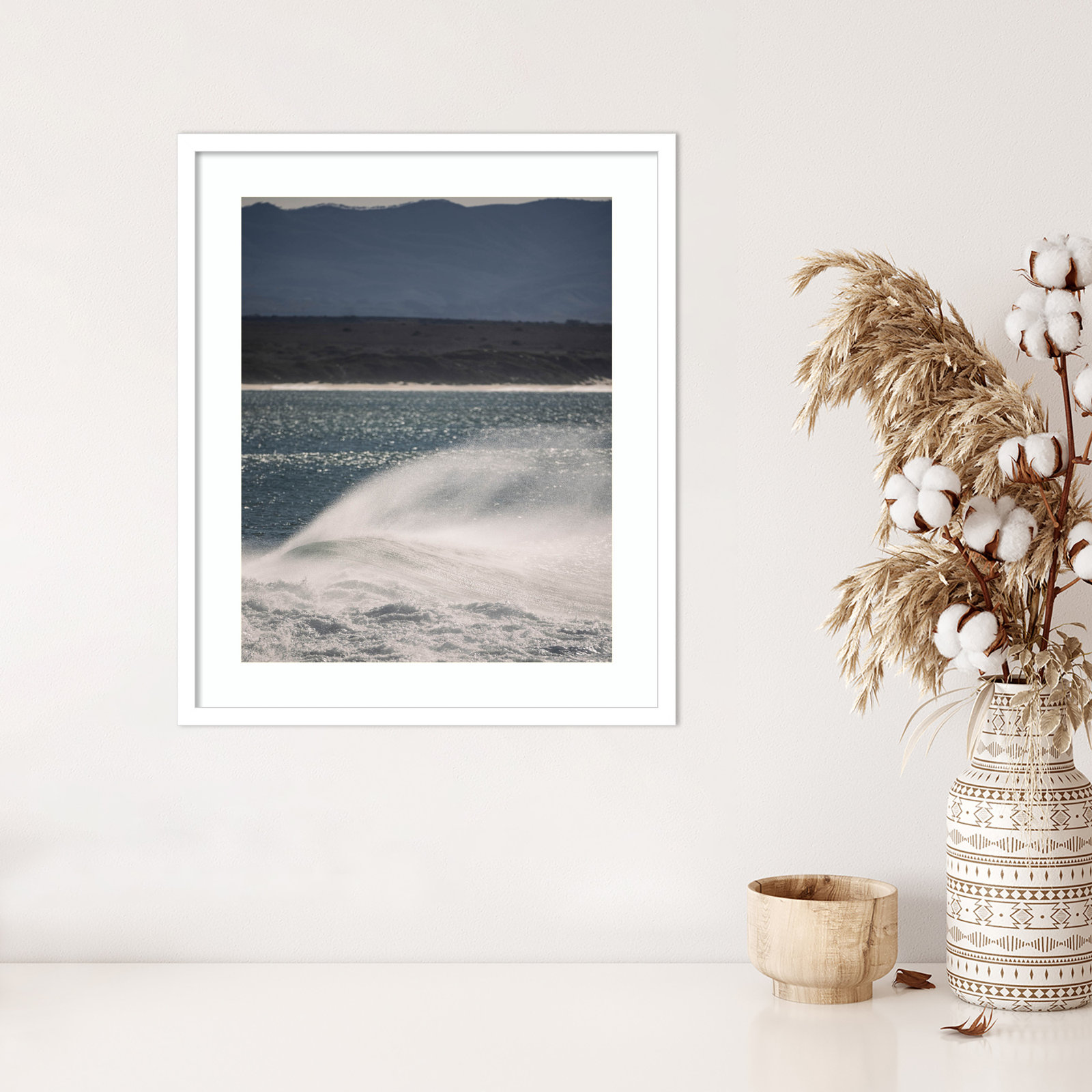 Orlin "Sea Spuit" Print by Shot by Clint, White, 25" H x 21" W