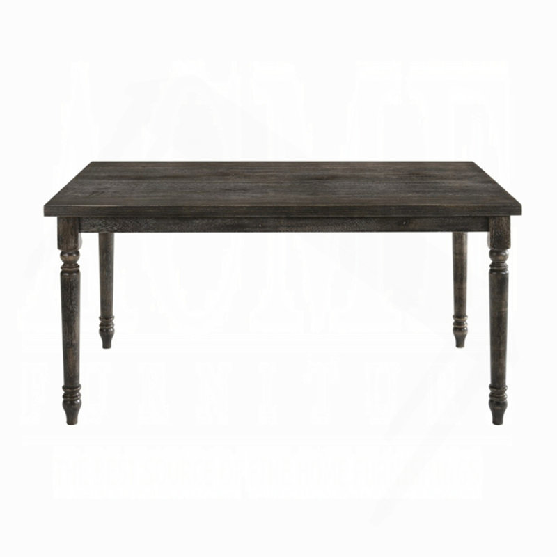 Weathered Grey Dining Table With Rectangular Top
