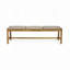 Wood Outdoor Bench, 3-Person Garden Bench